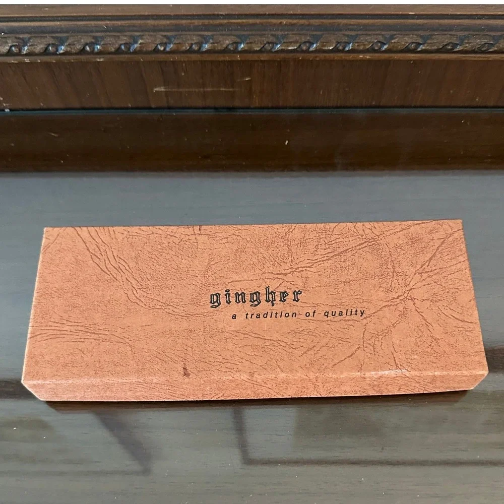 Gingher Pinking Shears 7.5 Inch Chrome Plated Sewing Scissors with Original Box
